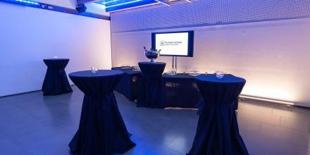 Atrium set up for evening event