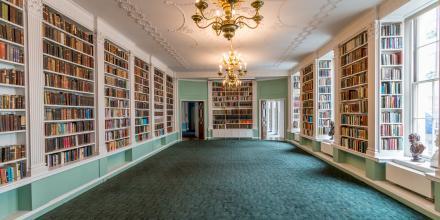 View of empty Library