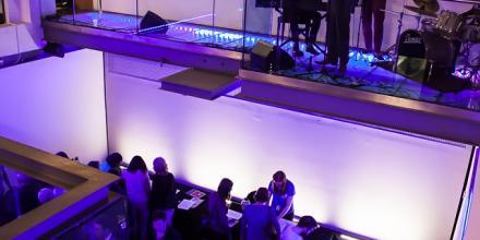 Evening reception on mezzanine and atrium