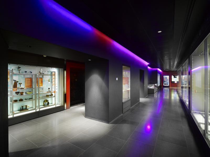 museum with down lighting